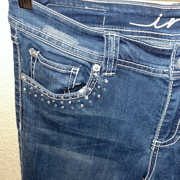 INC CLASSY RHINESTONE DENIM JEANS REGULAR FIT - Picture 3 of 15